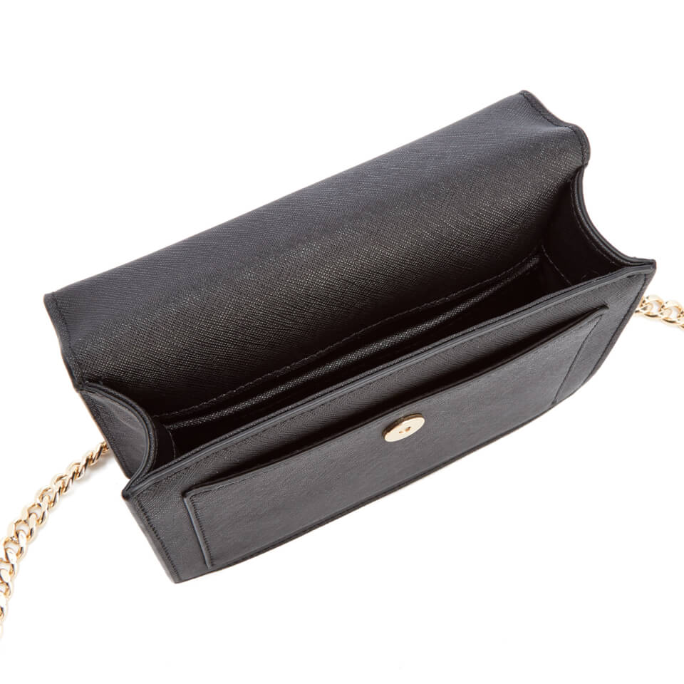 DKNY Women's Bryant Park Mini Flap Cross Body Bag - Black