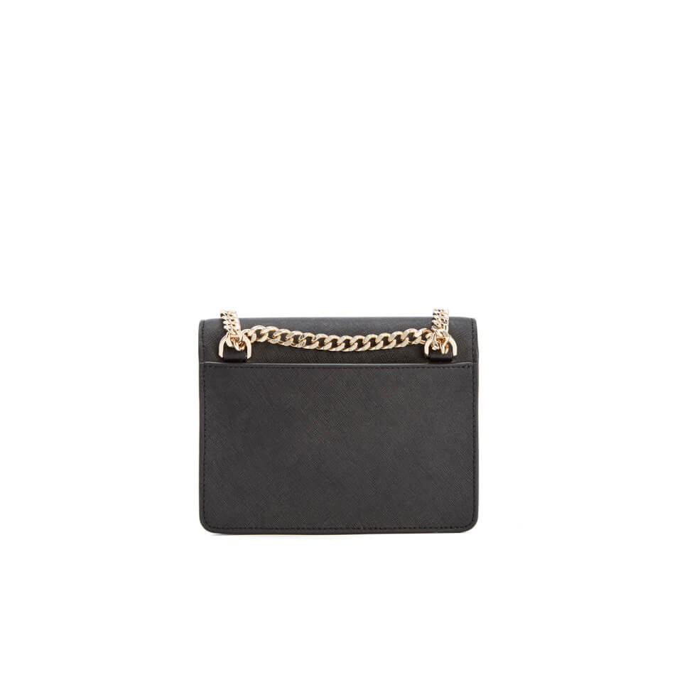 DKNY Women's Bryant Park Mini Flap Cross Body Bag - Black