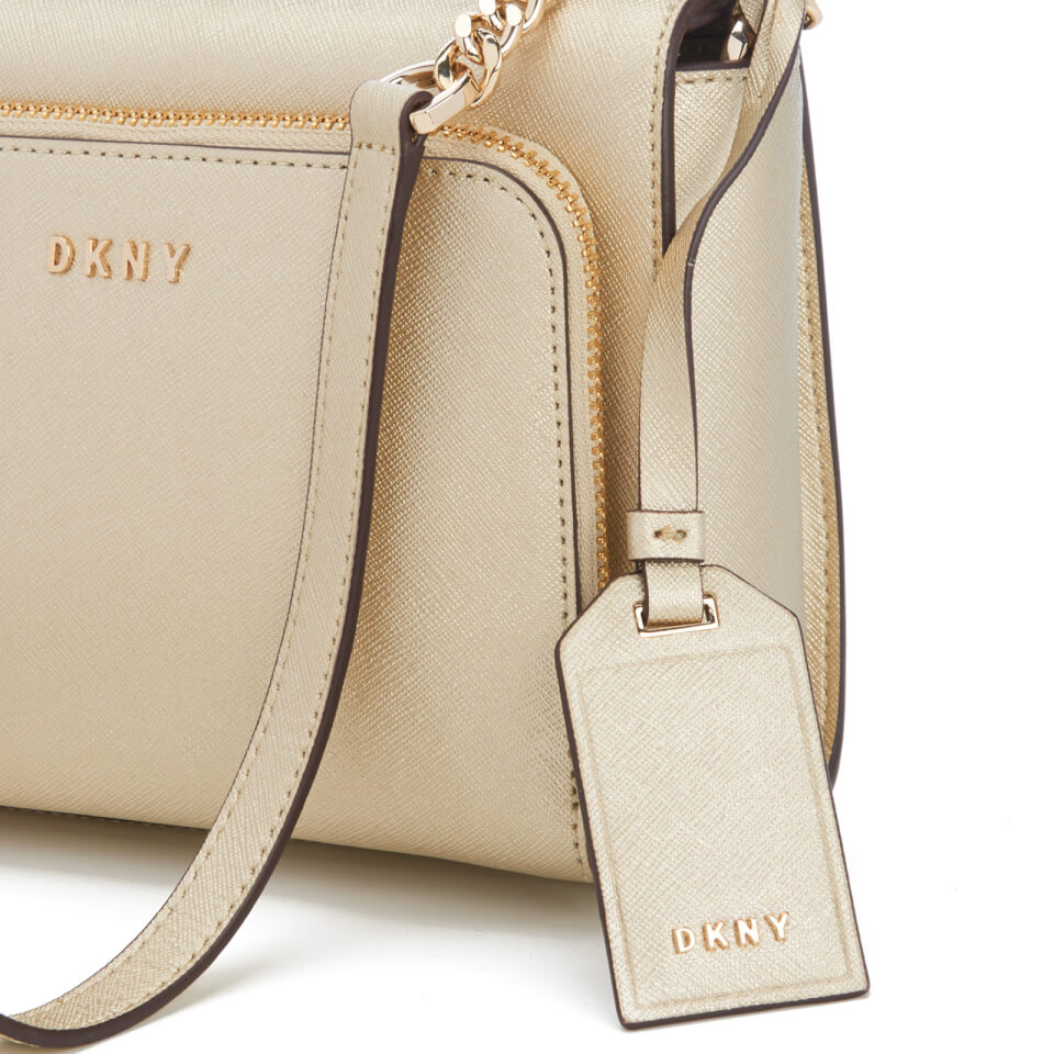 DKNY Women's Bryant Park Pocket Cross Body Bag - Gold
