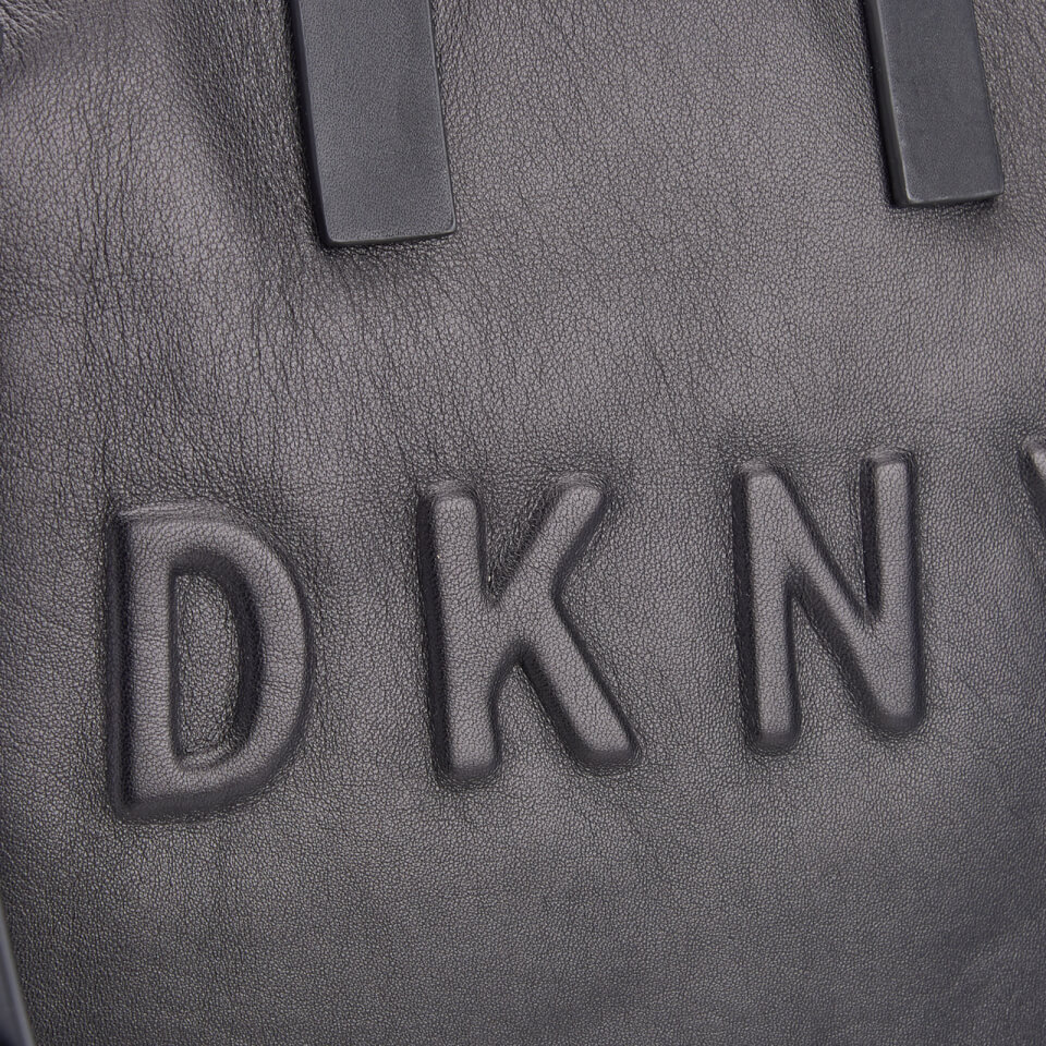 DKNY Women's Debossed Logo Tote Bag - Black