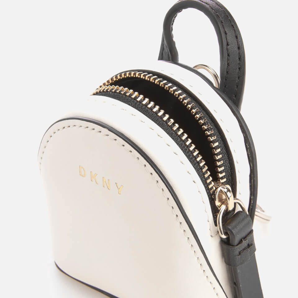DKNY Women's Mini Backpack Bag Charm - Cream