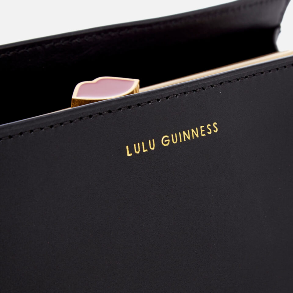 Lulu Guinness Women's Daphne Smooth Leather Cross Body Bag - Black