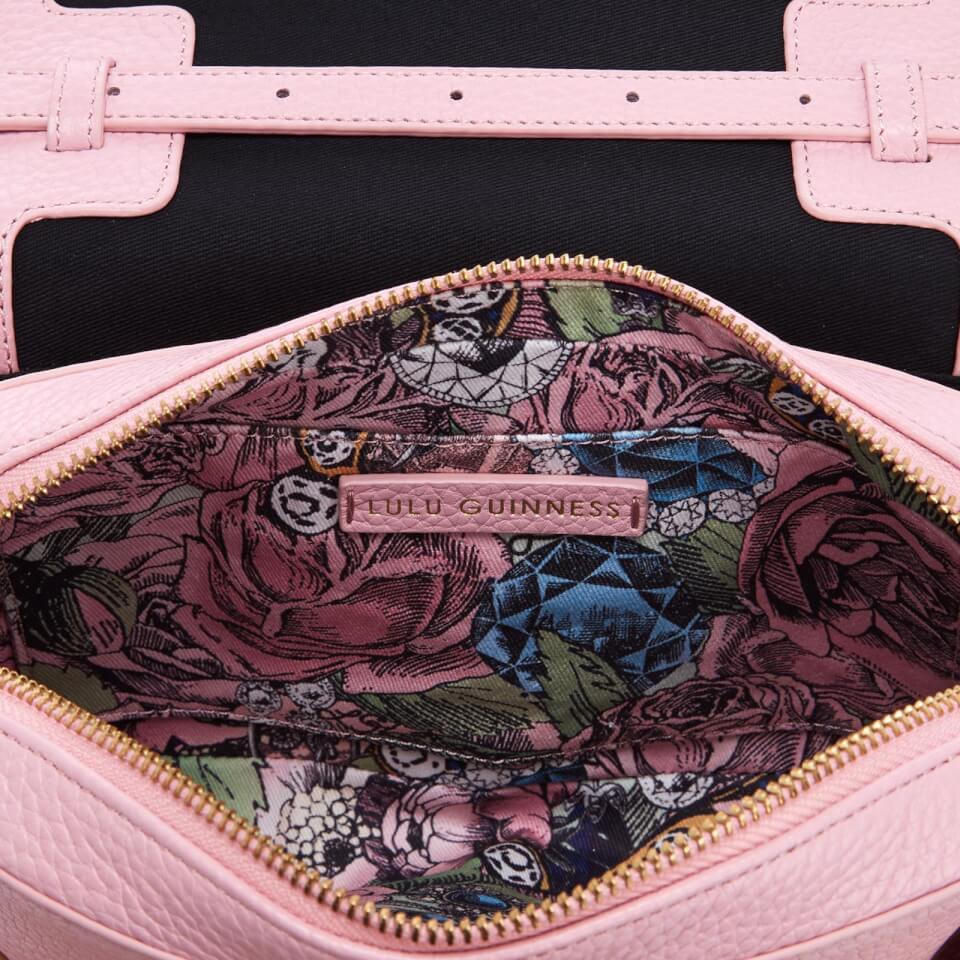 Lulu Guinness Women's Rene Grainy Leather Cross Body Bag - Rose Pink