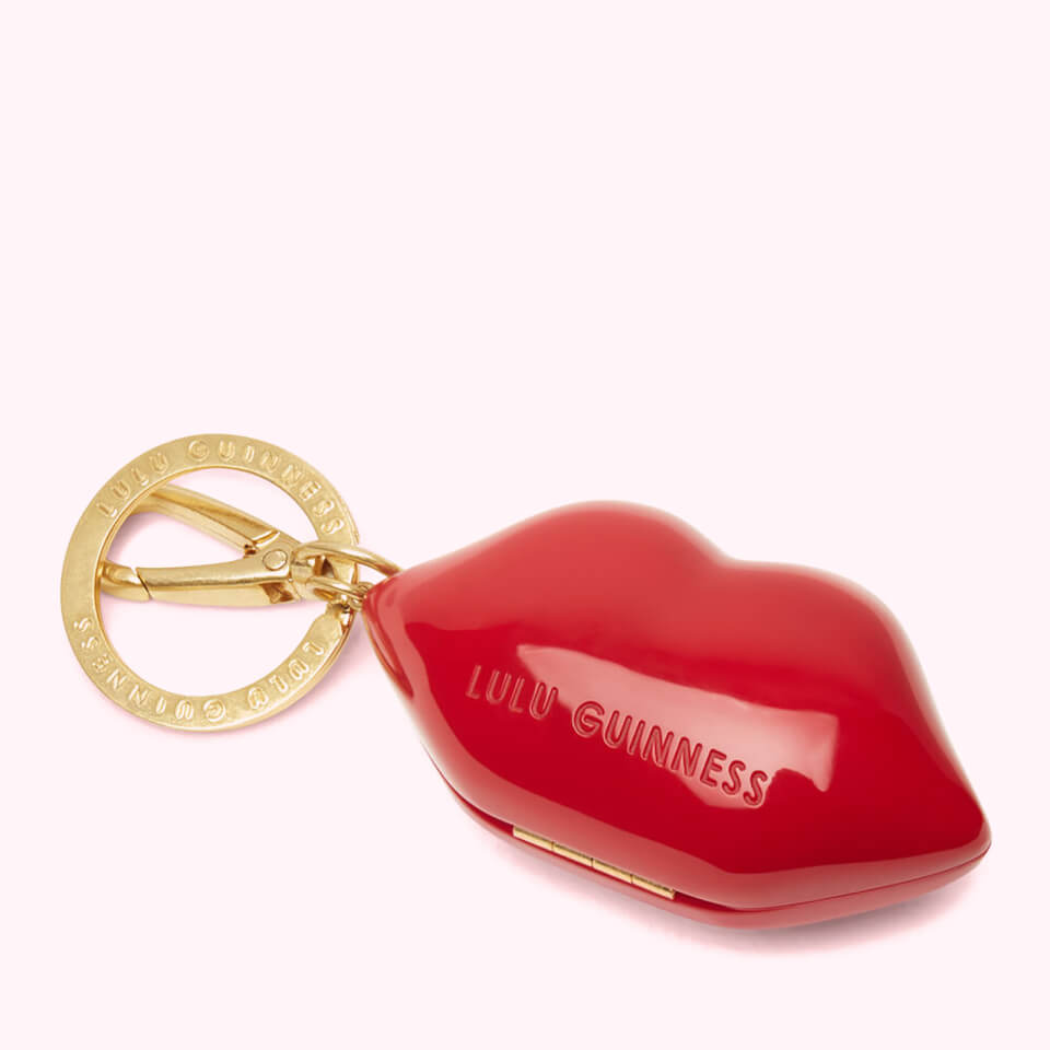 Lulu Guinness Women's Perspex Mini Perspex Lip Keyring - Classic Red