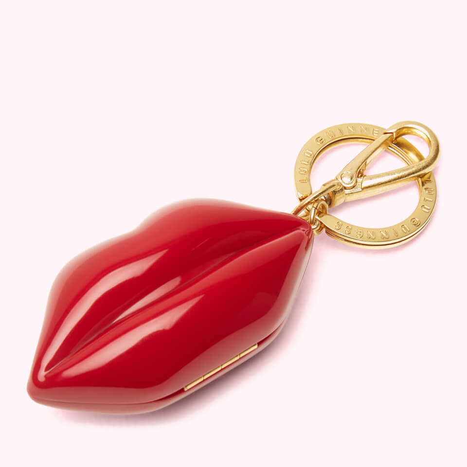 Lulu Guinness Women's Perspex Mini Perspex Lip Keyring - Classic Red