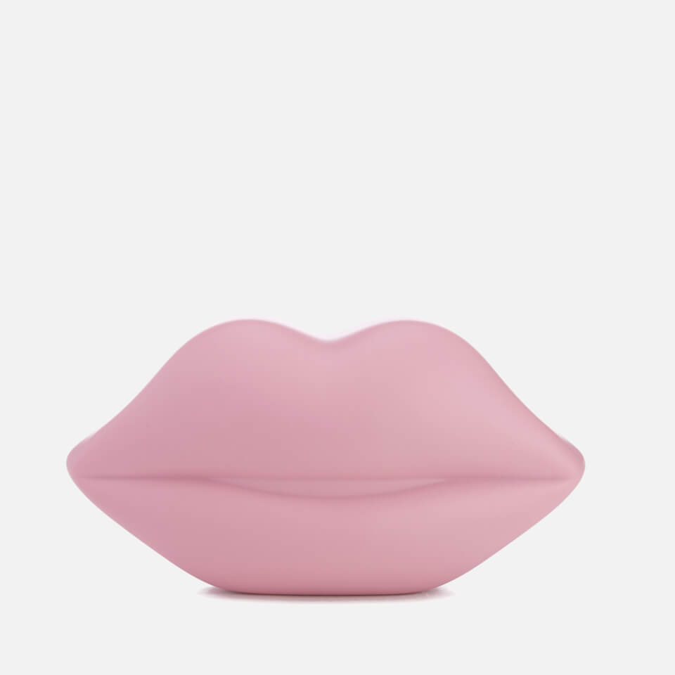 Lulu Guinness Women's Powdered Perspex Lips Clutch Bag - Rose Pink