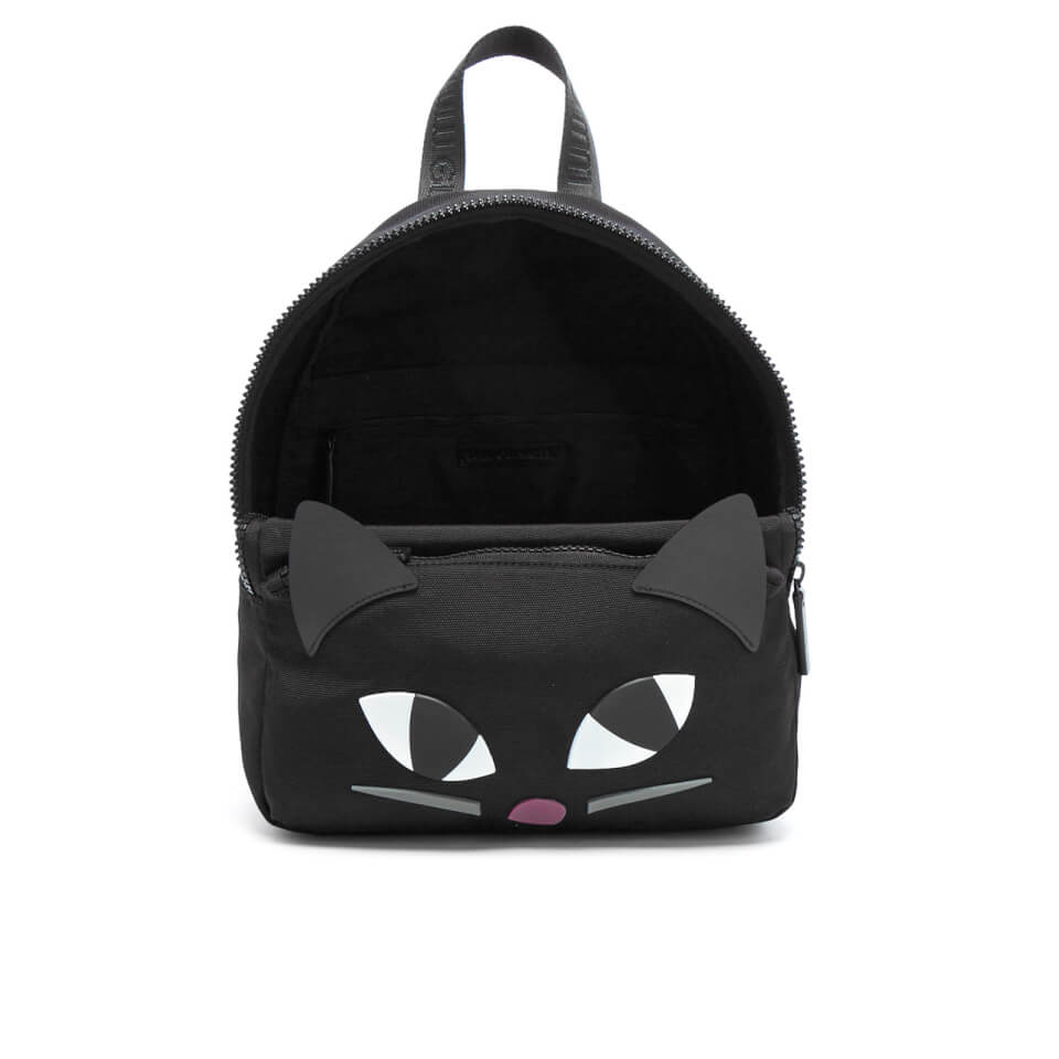 Lulu Guinness Women's Medium Kooky Cat Backpack - Black