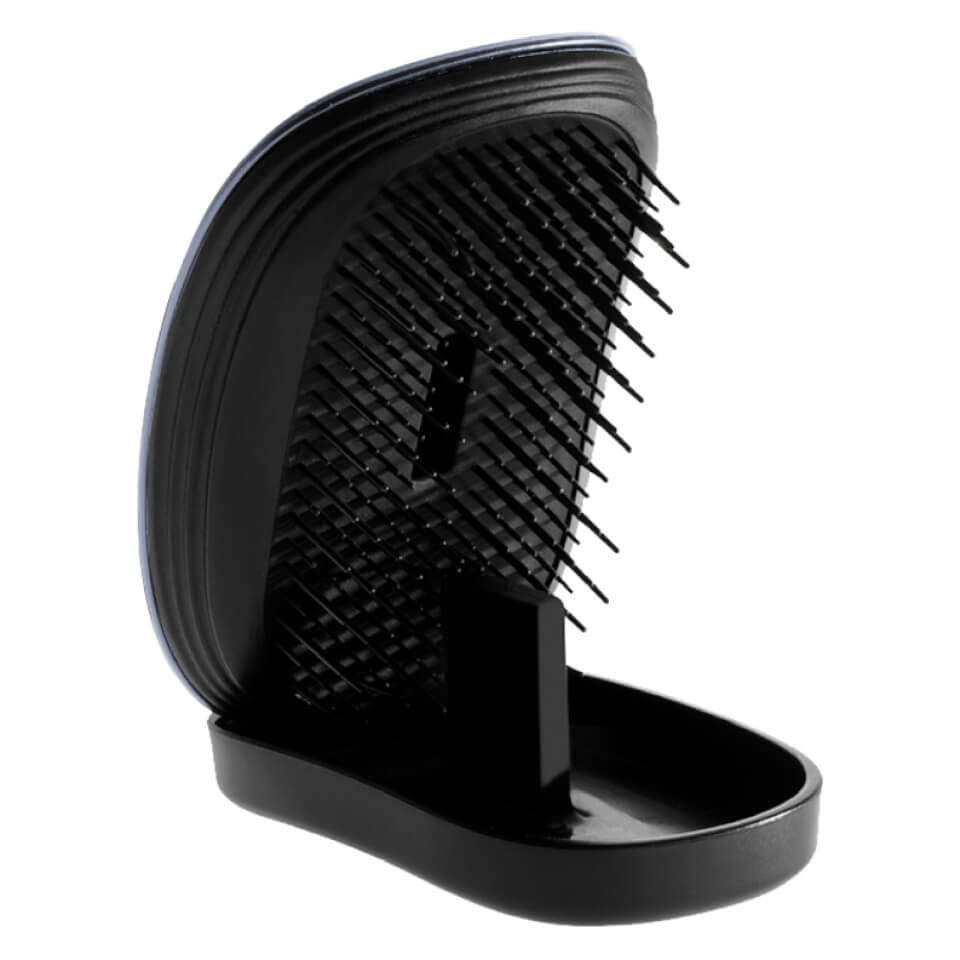 ikoo Pocket Detangling Hair Brush - Black/Oyster Metallic