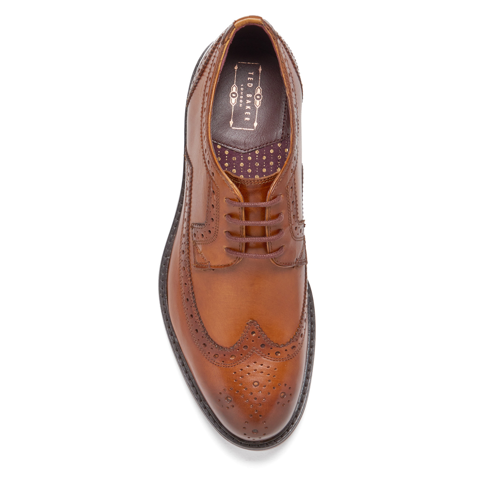 Ted Baker Men s Ttanum 3 Burnished Leather Brogues Tan