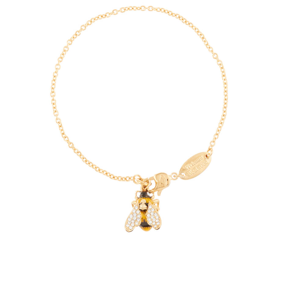 Vivienne Westwood Women's Bumble Bracelet - Black & Yellow/Gold