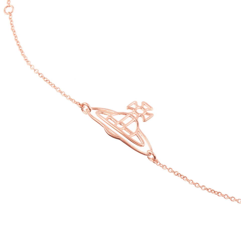 Vivienne Westwood Women's Thin Lines Flat Orb Bracelet - Rose Gold