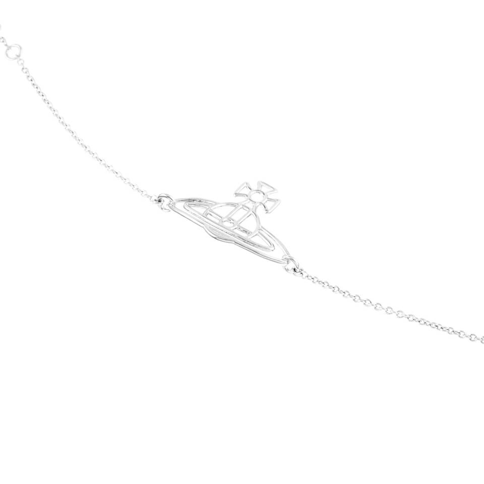Vivienne Westwood Women's Thin Lines Flat Orb Bracelet - Rhodium