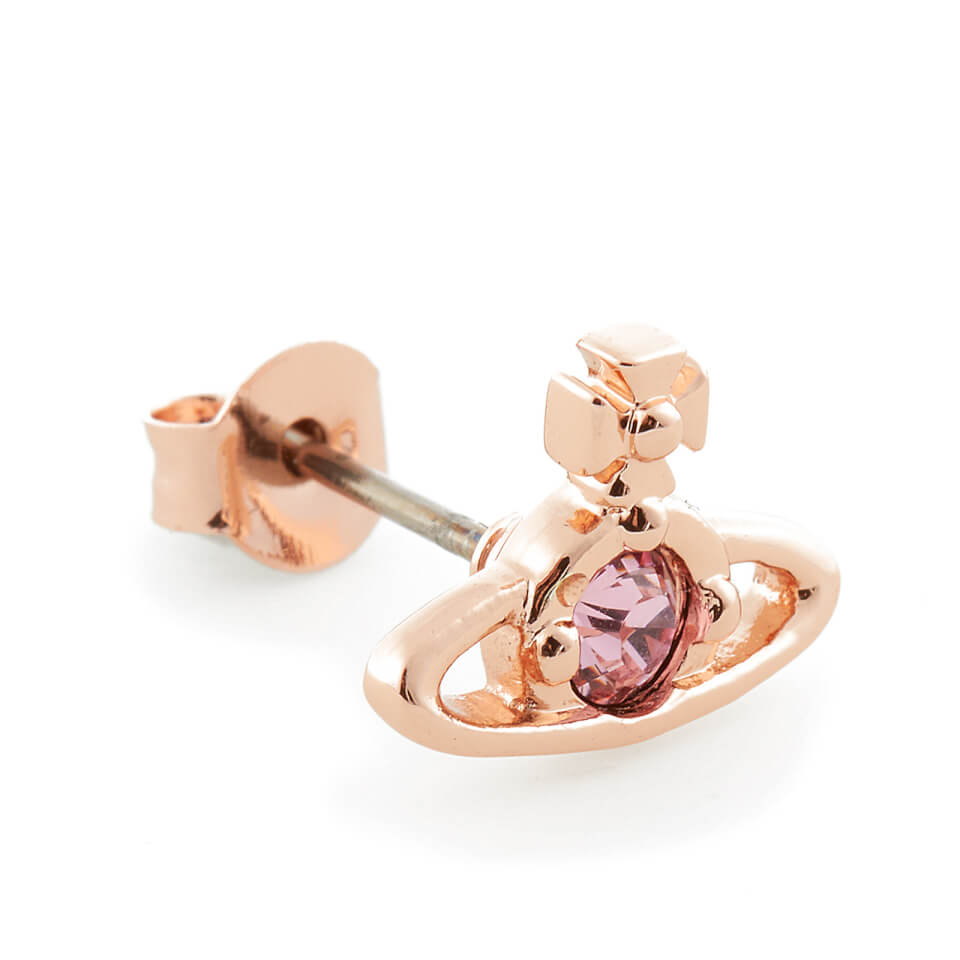 Vivienne Westwood Women's Nano Solitaire Earrings - Light Rose/Pink/Gold