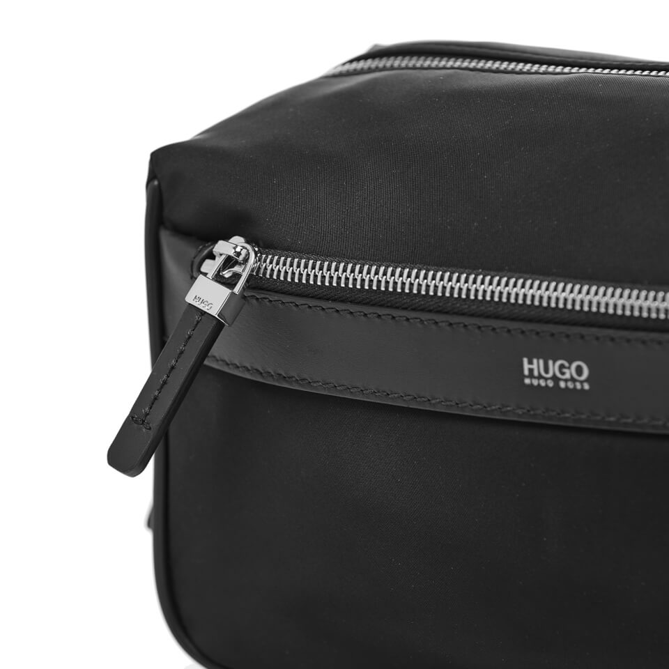 HUGO Men's Digital Nylon Wash Bag - Black