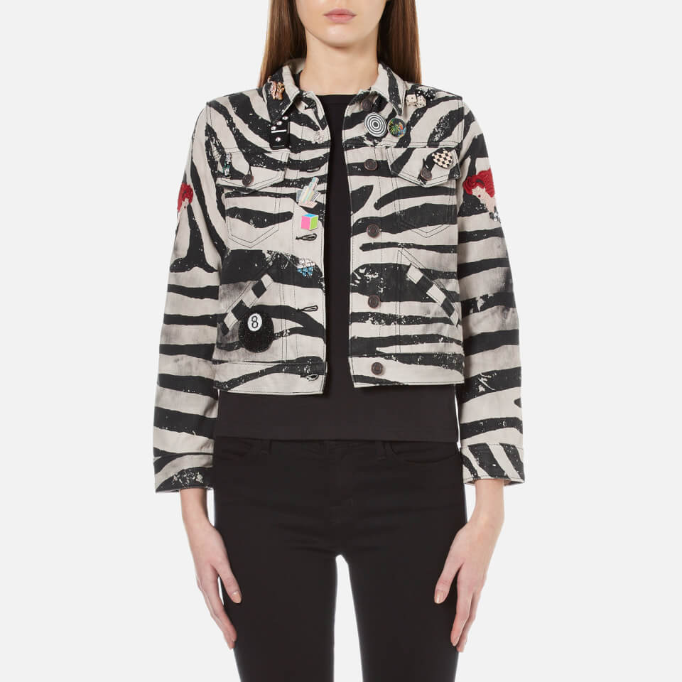 Marc Jacobs Women's Zebra Shrunken Jacket - White | Coggles