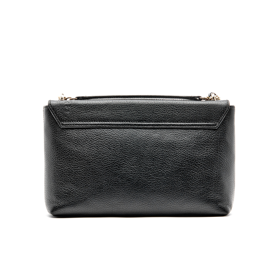 Vivienne Westwood Women's Balmoral Grain Leather Large Fold Over Shoulder Bag - Black