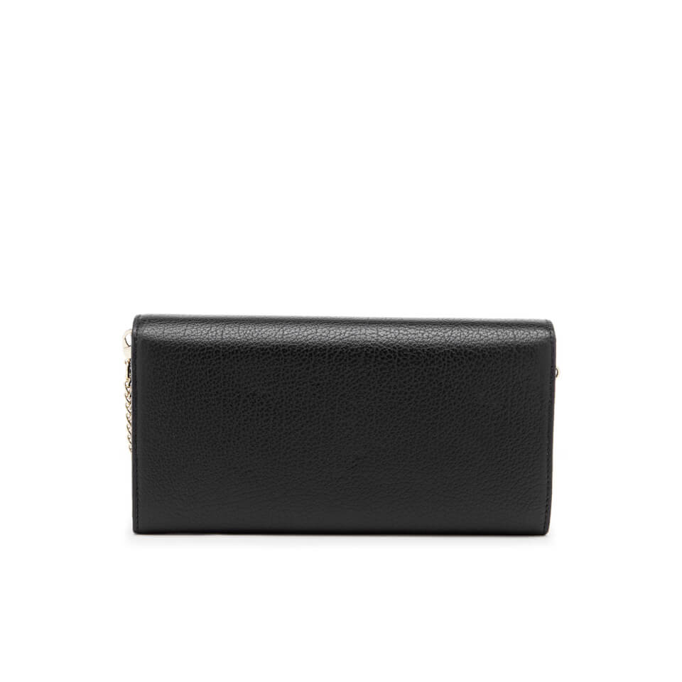 Vivienne Westwood Women's Balmoral Grain Leather Long Wallet with Chain - Black