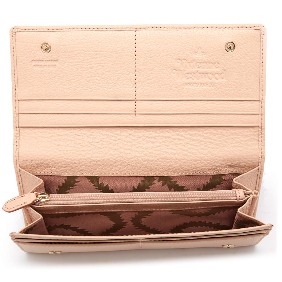 Vivienne Westwood Women's Balmoral Grain Leather Credit Card Purse - Pink