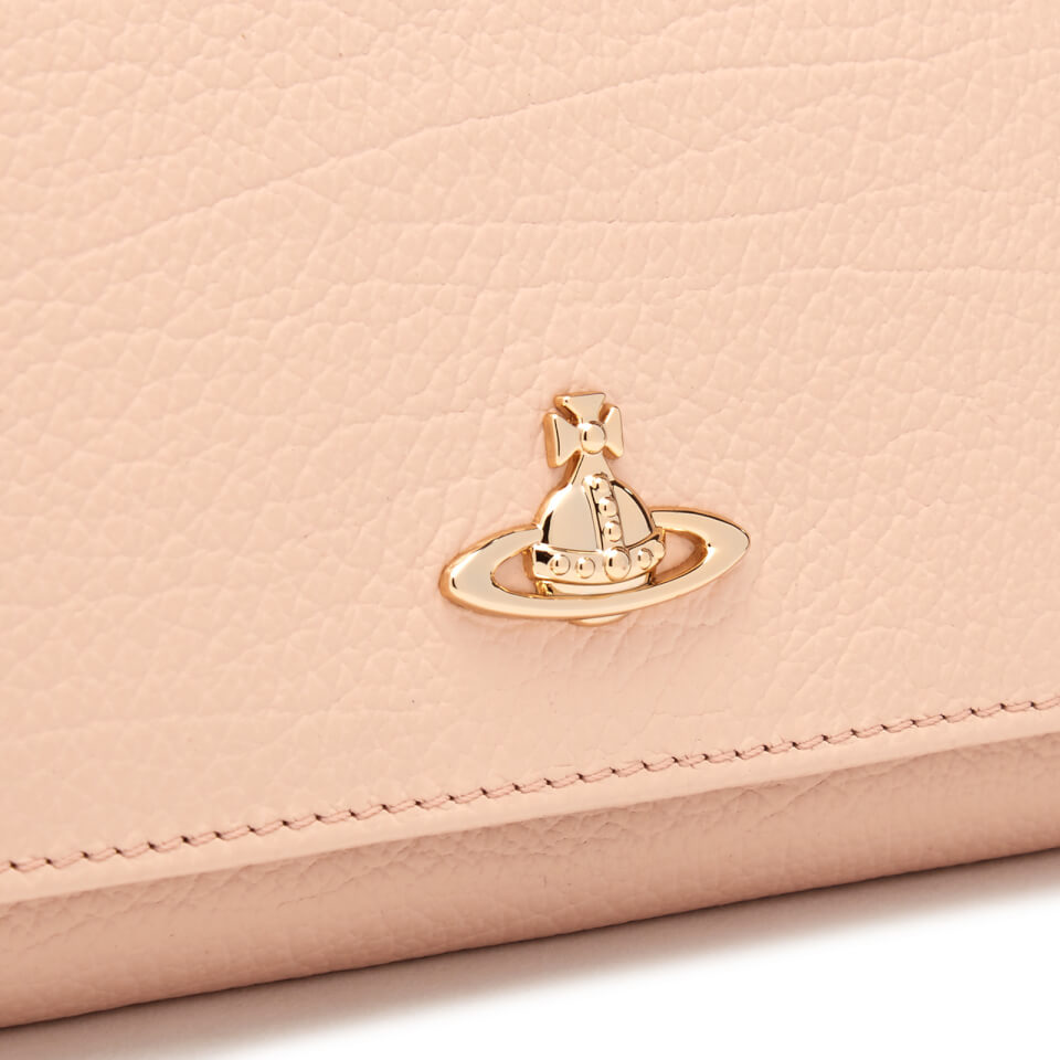 Vivienne Westwood Women's Balmoral Grain Leather Credit Card Purse - Pink