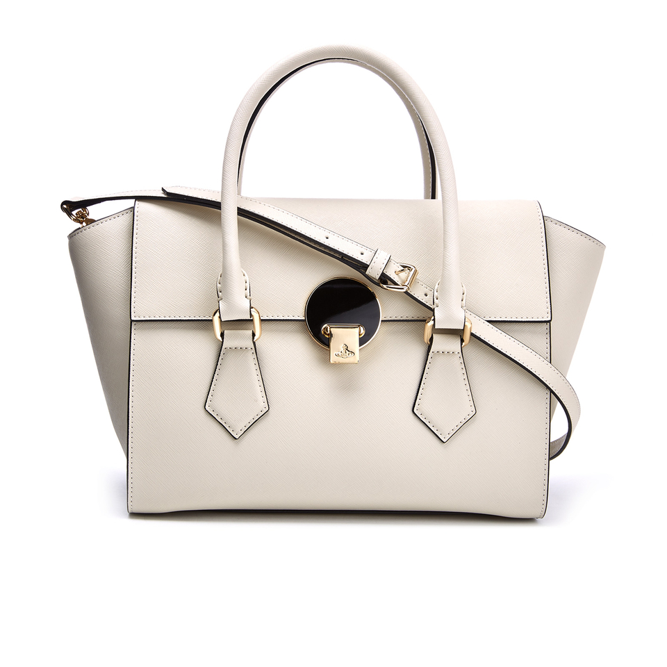 Vivienne Westwood Women's Opio Saffiano Leather Handbag - Beige