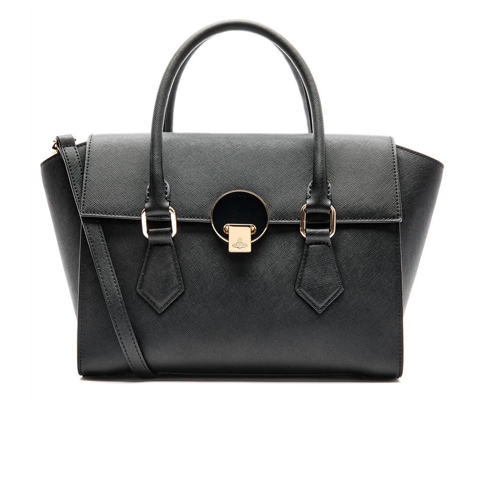 Vivienne Westwood Women's Opio Saffiano Leather Handbag - Black