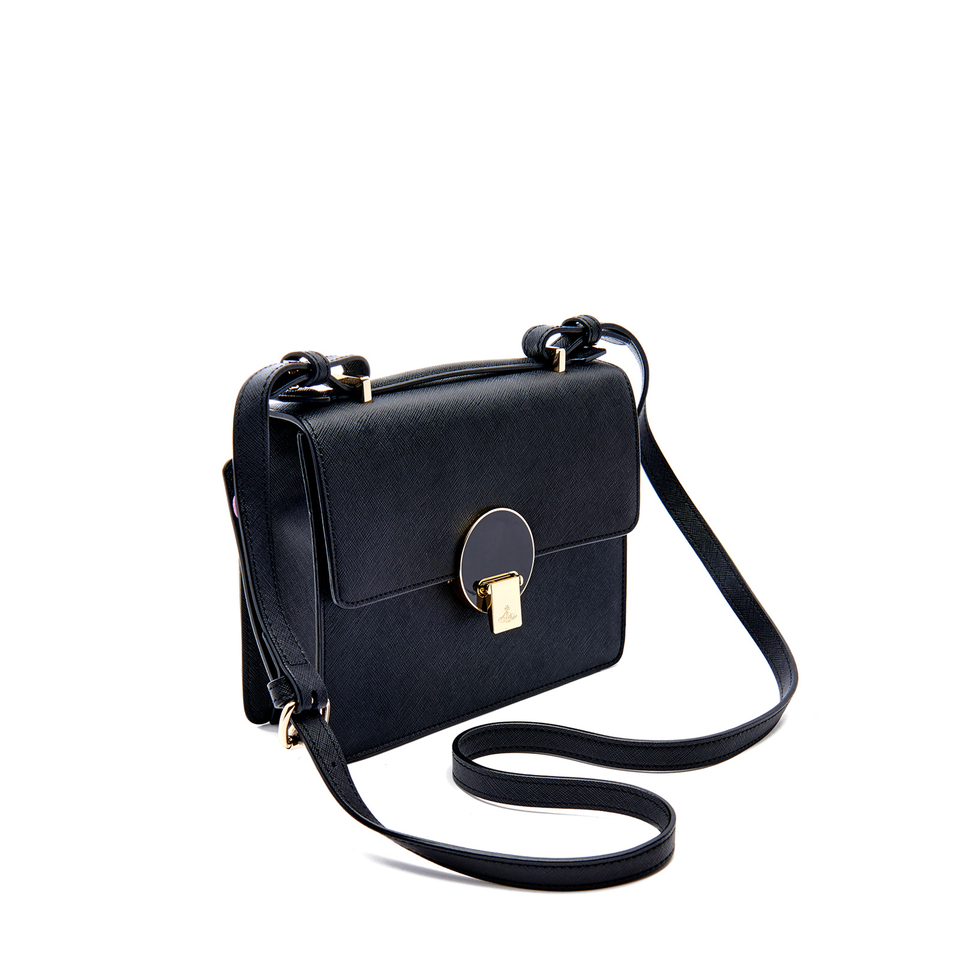 Vivienne Westwood Women's Opio Saffiano Leather Small Shoulder Bag - Black