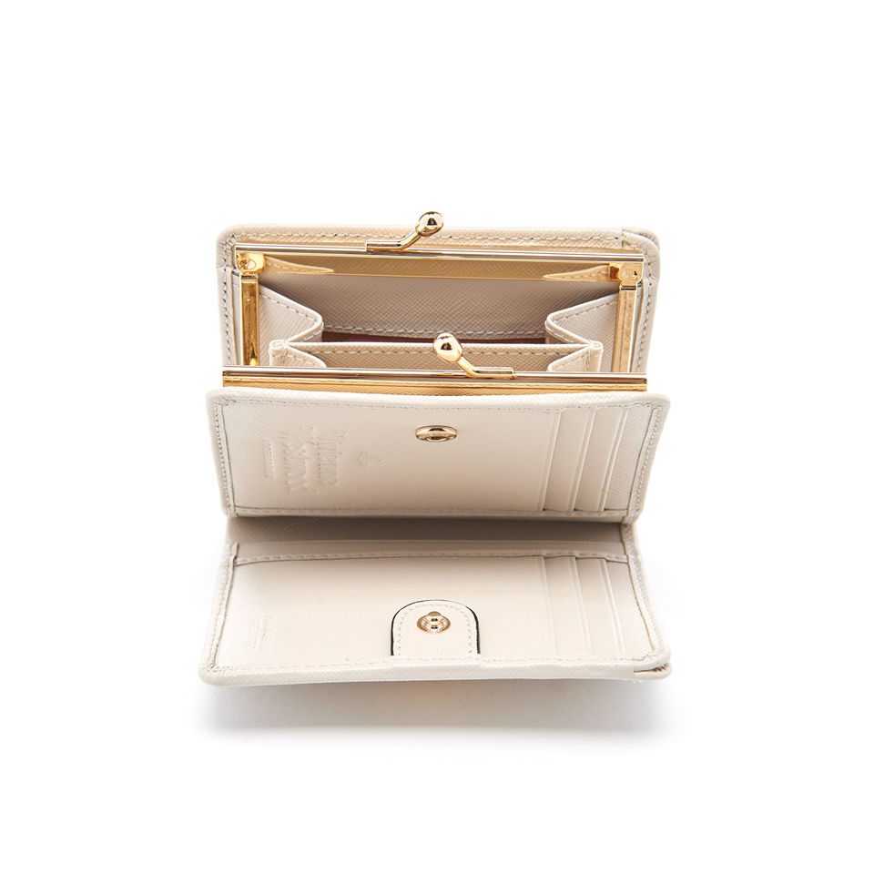 Vivienne Westwood Women's Opio Saffiano Wallet with Coin Pocket - Beige