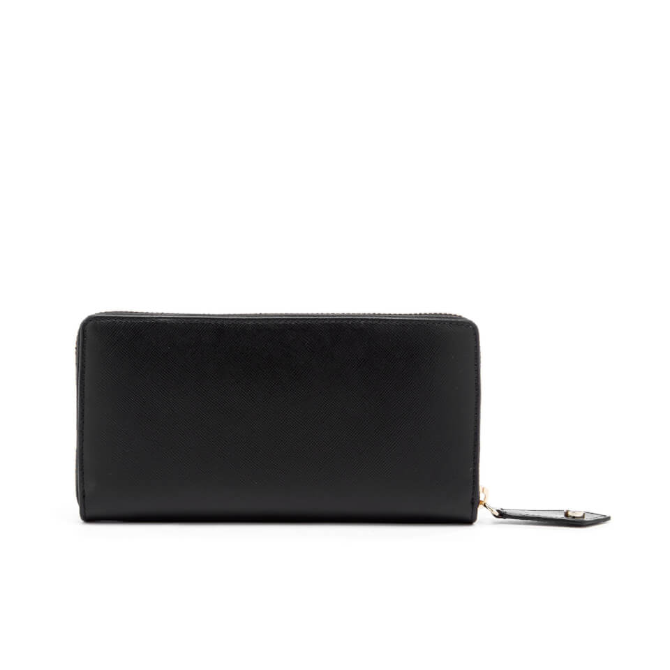 Vivienne Westwood Women's Opio Saffiano Leather Zip Around Wallet - Black