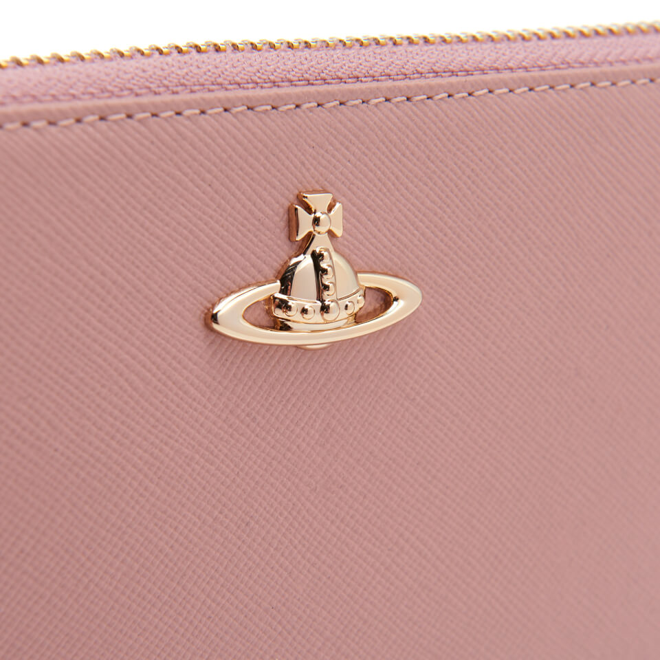 Vivienne Westwood Women's Opio Saffiano Leather Zip Around Wallet - Pink