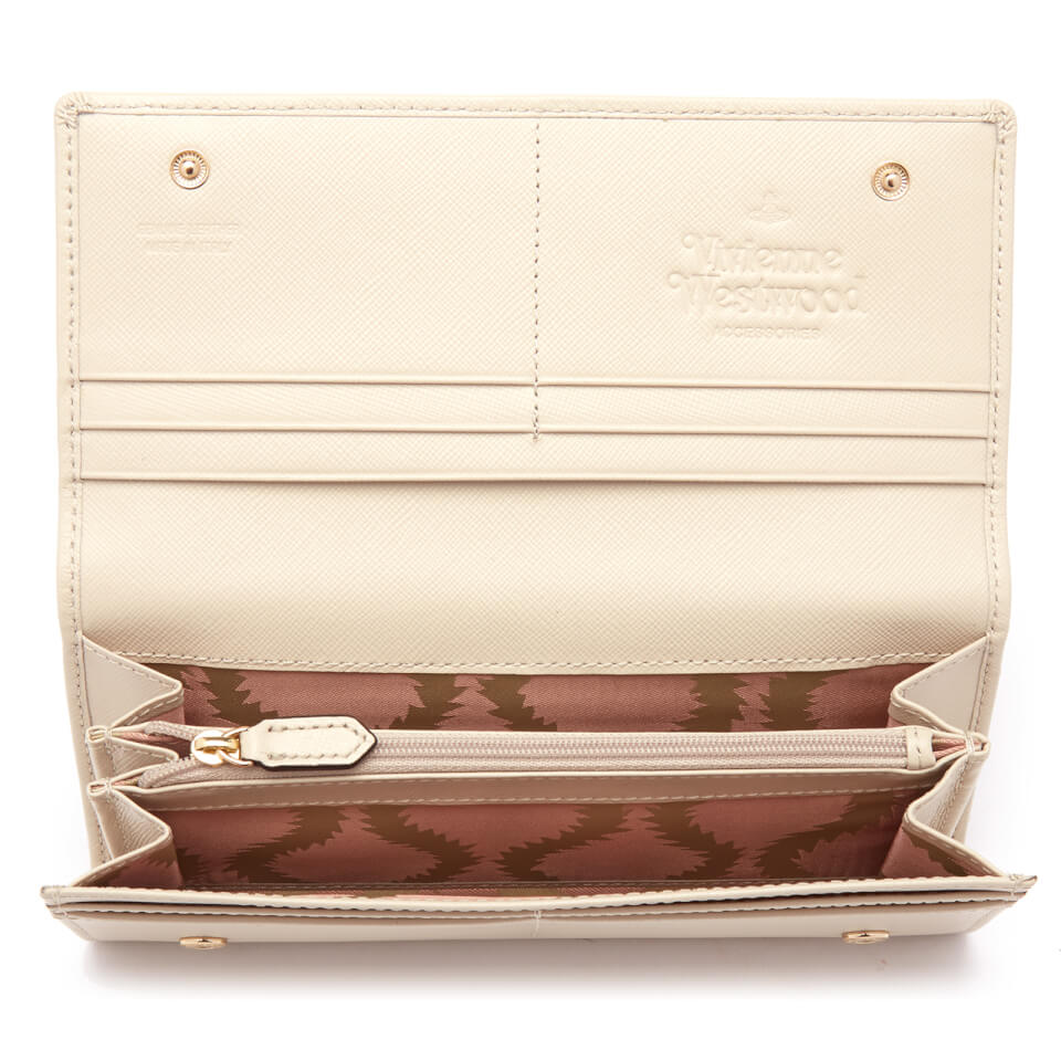 Vivienne Westwood Women's Opio Saffiano Leather Credit Card Purse - Beige