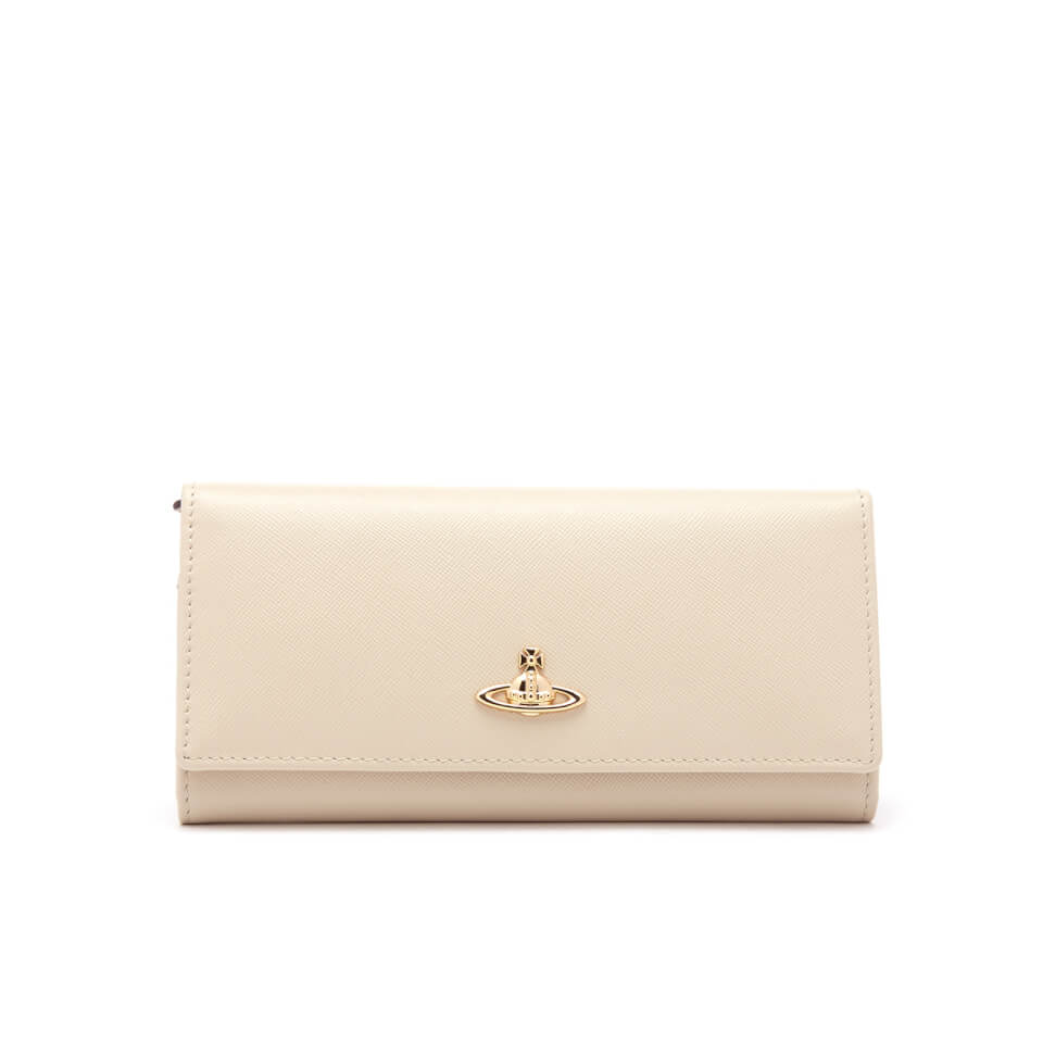 Vivienne Westwood Women's Opio Saffiano Leather Credit Card Purse - Beige