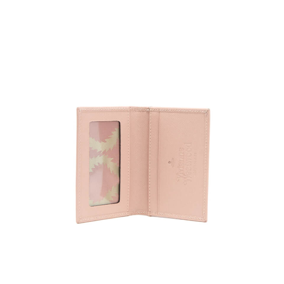 Vivienne Westwood Women's Opio Saffiano Leather Small Credit Card Holder - Pink