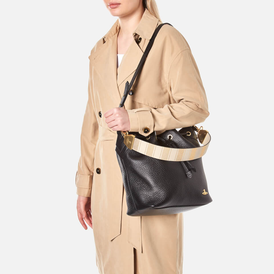 Vivienne Westwood Women's Belgravia Leather Bucket Bag - Black