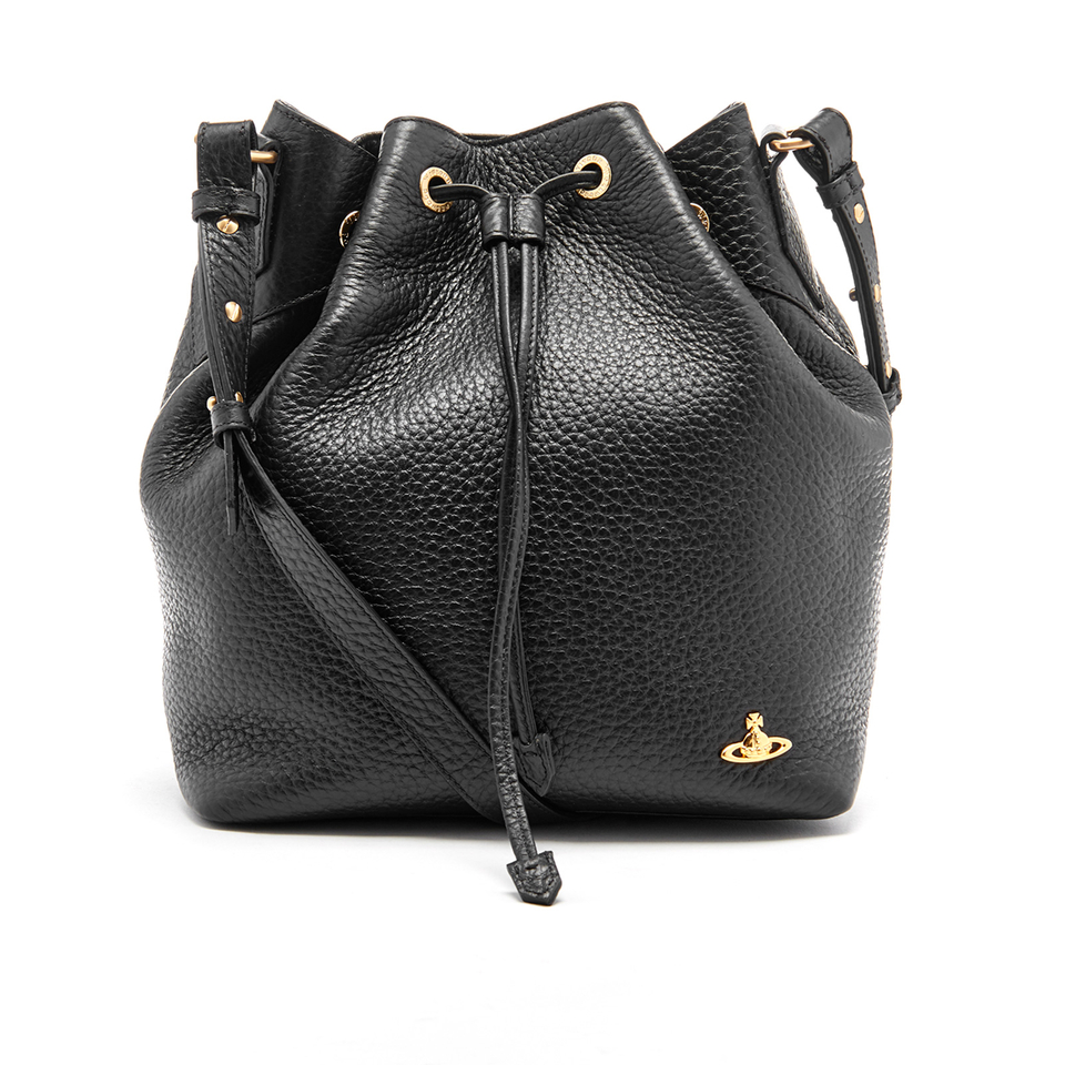 Vivienne Westwood Women's Belgravia Leather Bucket Bag - Black
