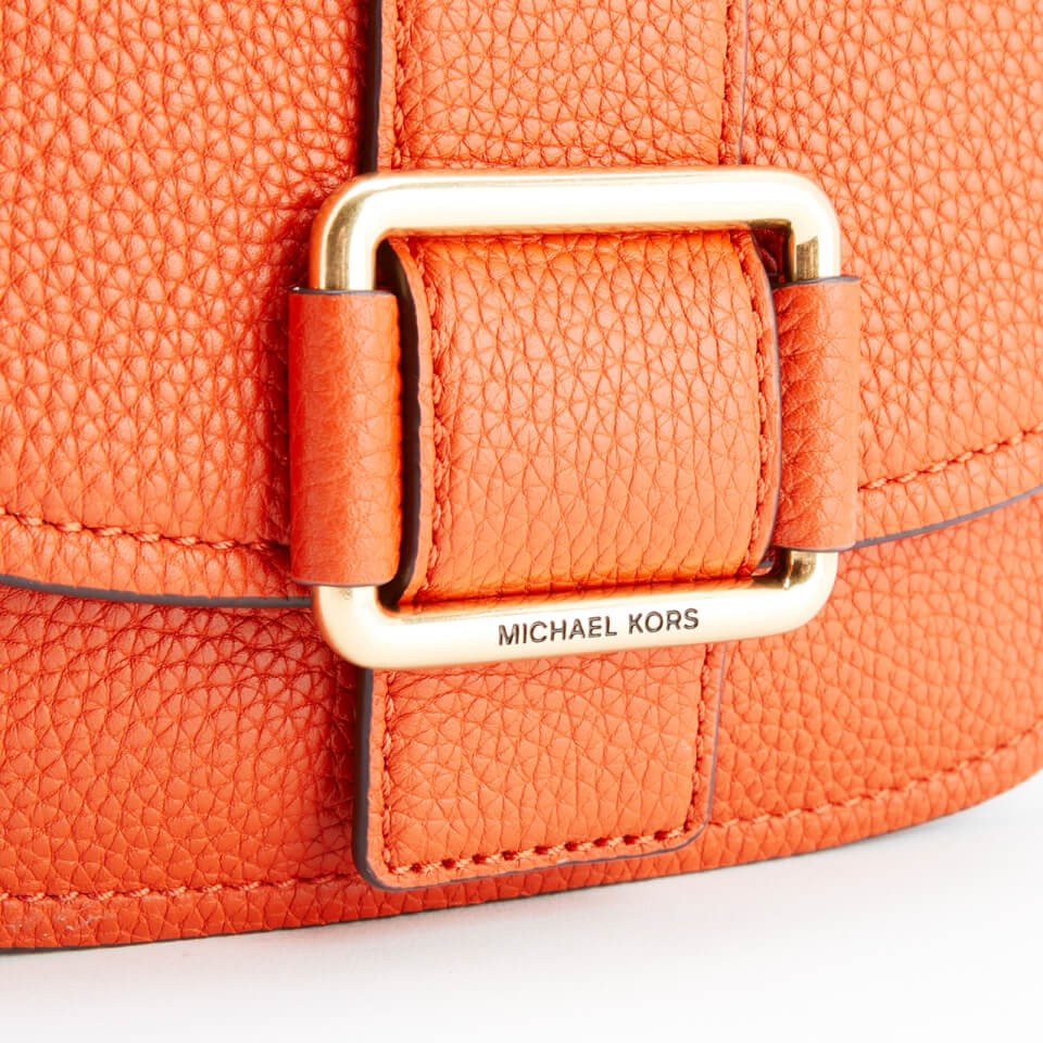 MICHAEL MICHAEL KORS Women's Maxine Mid Saddle Bag - Orange