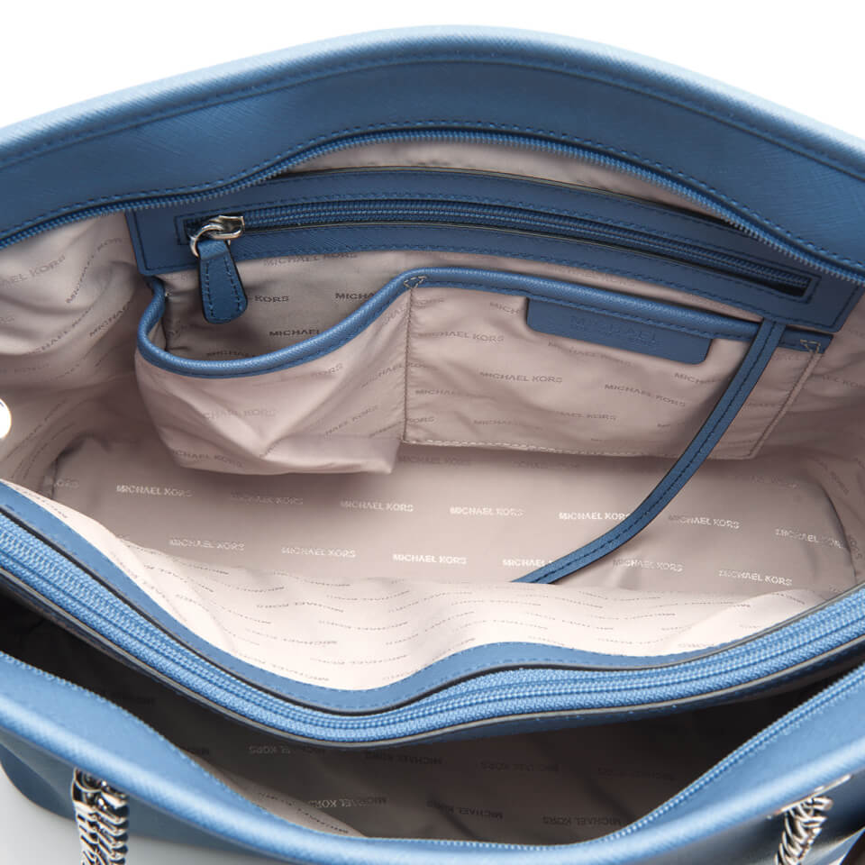 MICHAEL MICHAEL KORS Women's Jet Set Travel Chain Top Zip Tote Bag - Denim