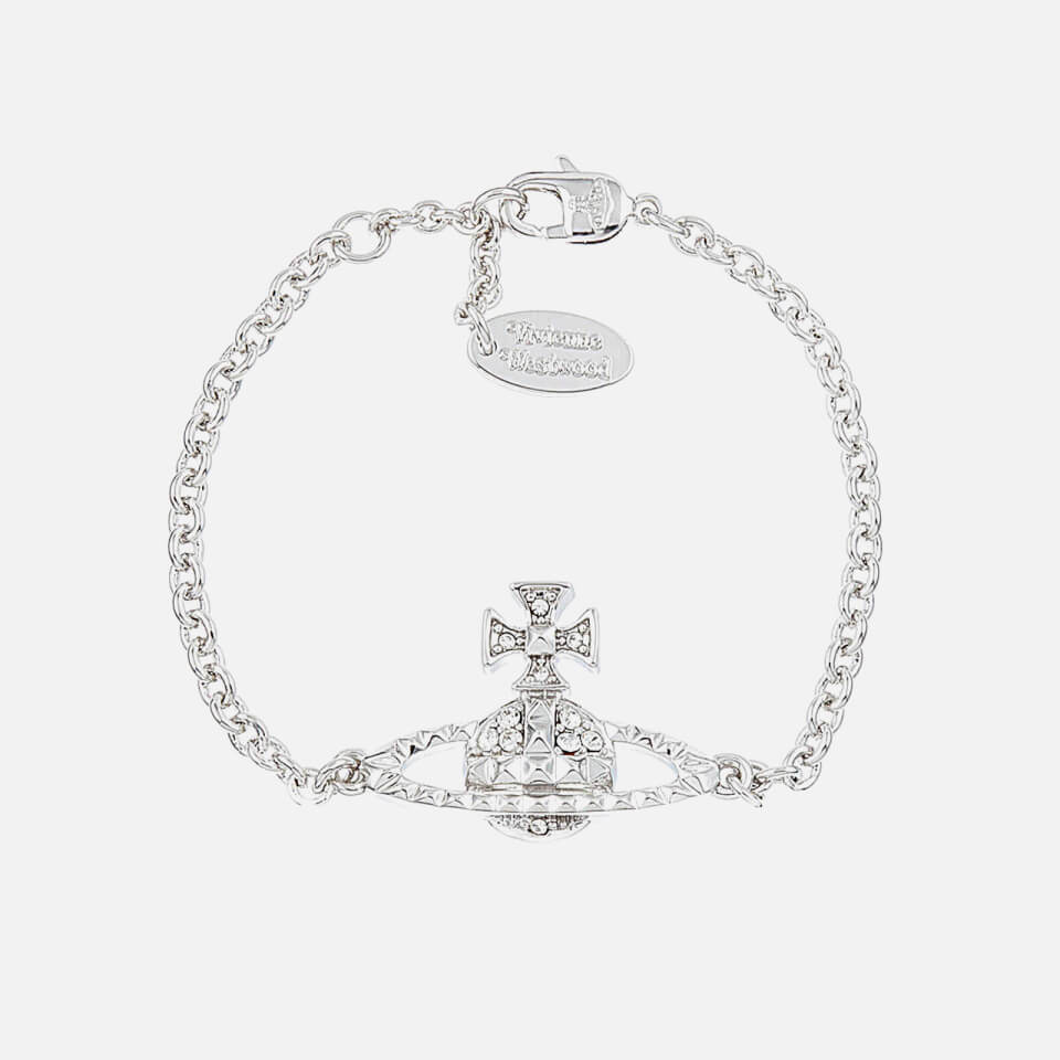 Vivienne Westwood Women's Mayfair Bas Relief Bracelet - Crystal/Rhodium