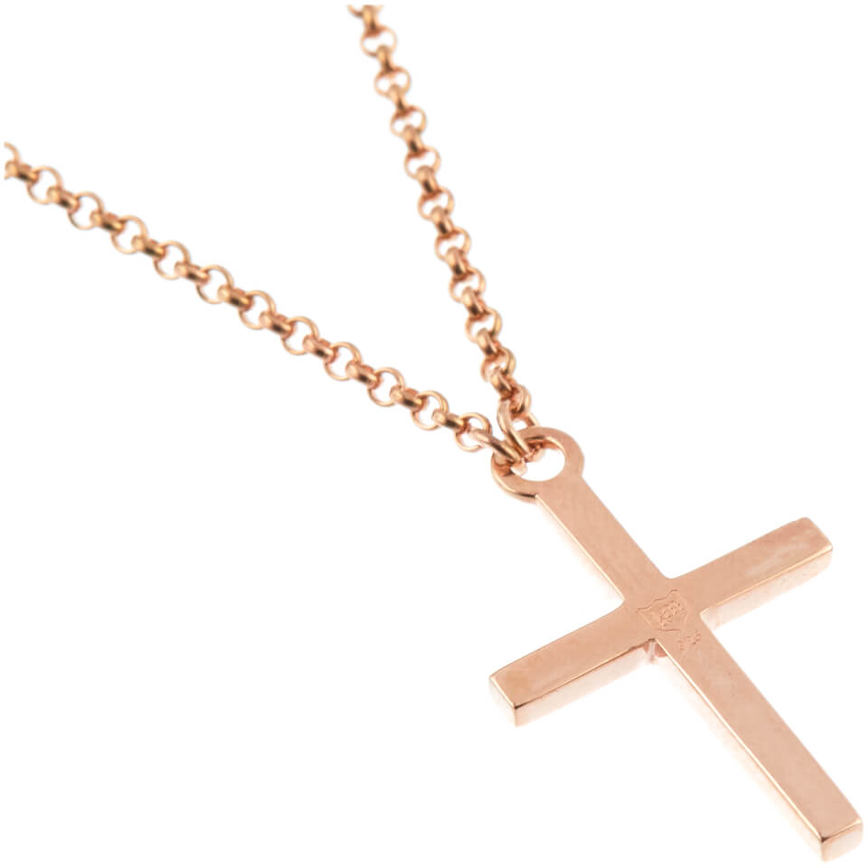 Kiki Minchin Women's The Small Cross Necklace - Rose Gold