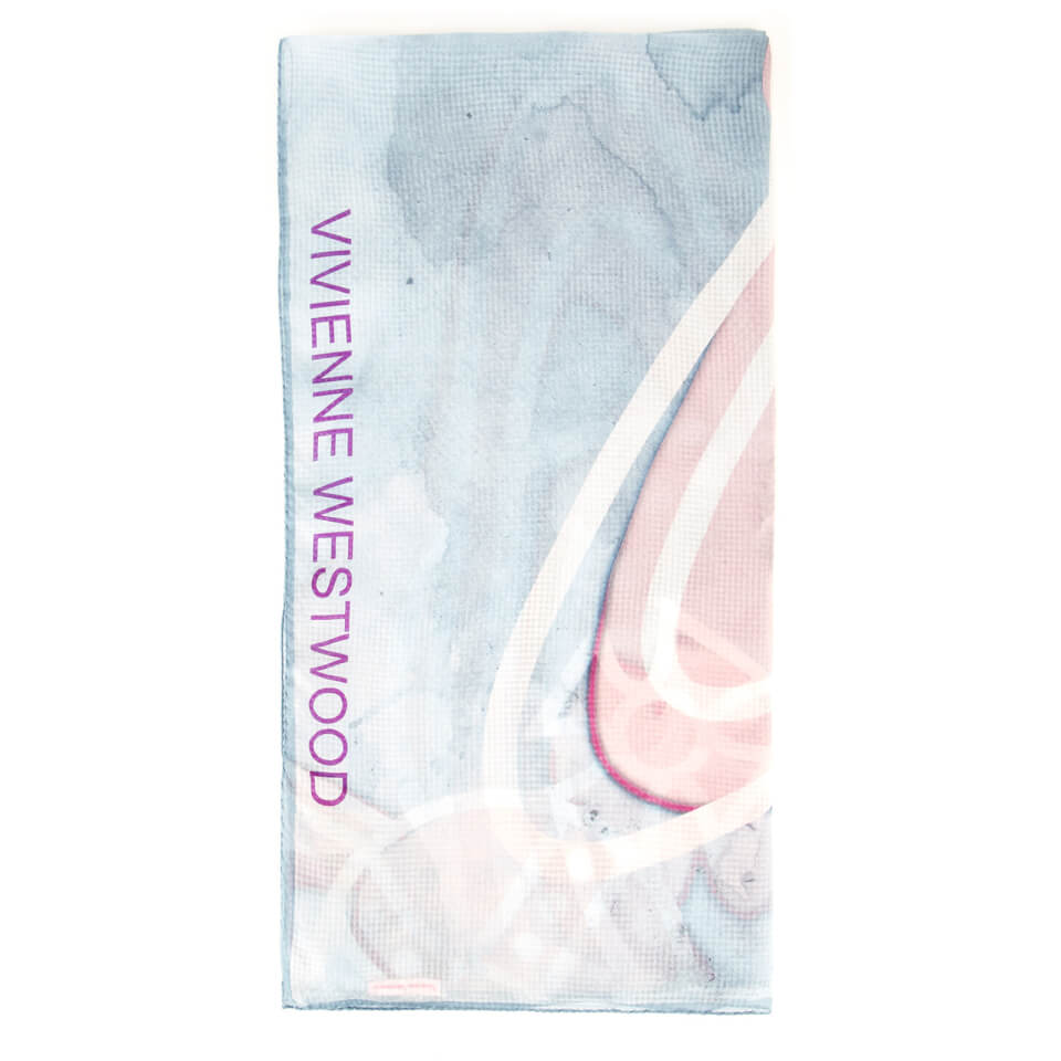 Vivienne Westwood Women's Mantero Silk Seersucker Scarf - Sky Blue