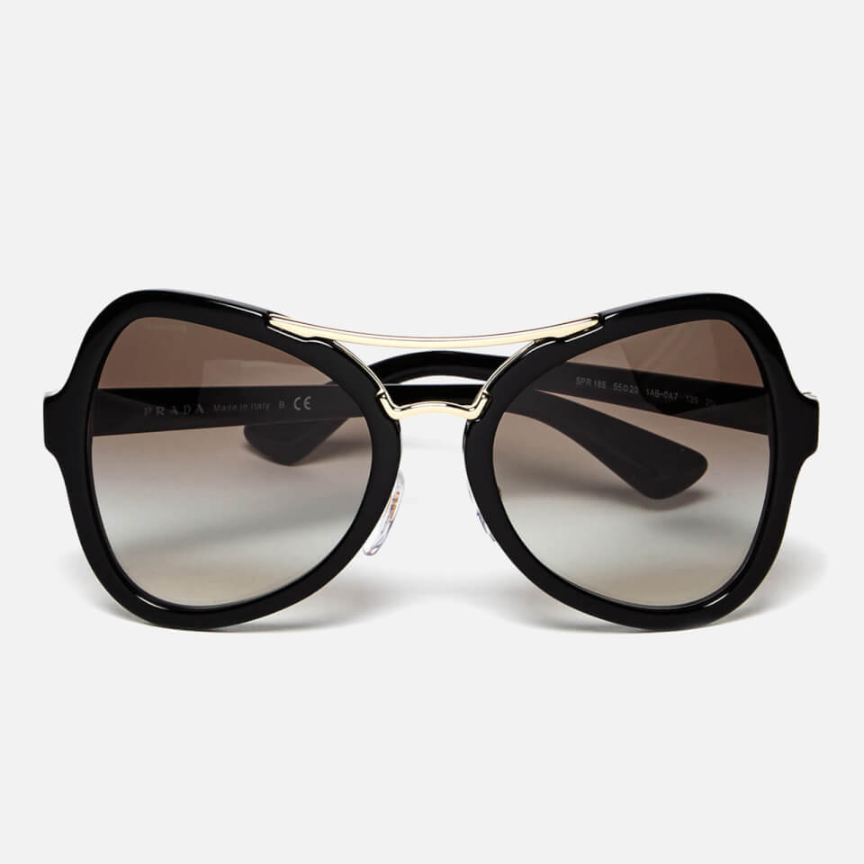 Prada Women's Catwalk Oversized Sunglasses - Black