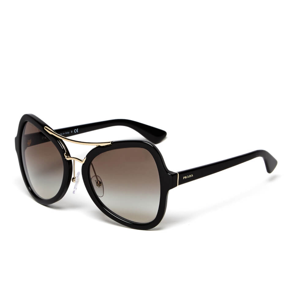 Prada Women's Catwalk Oversized Sunglasses - Black