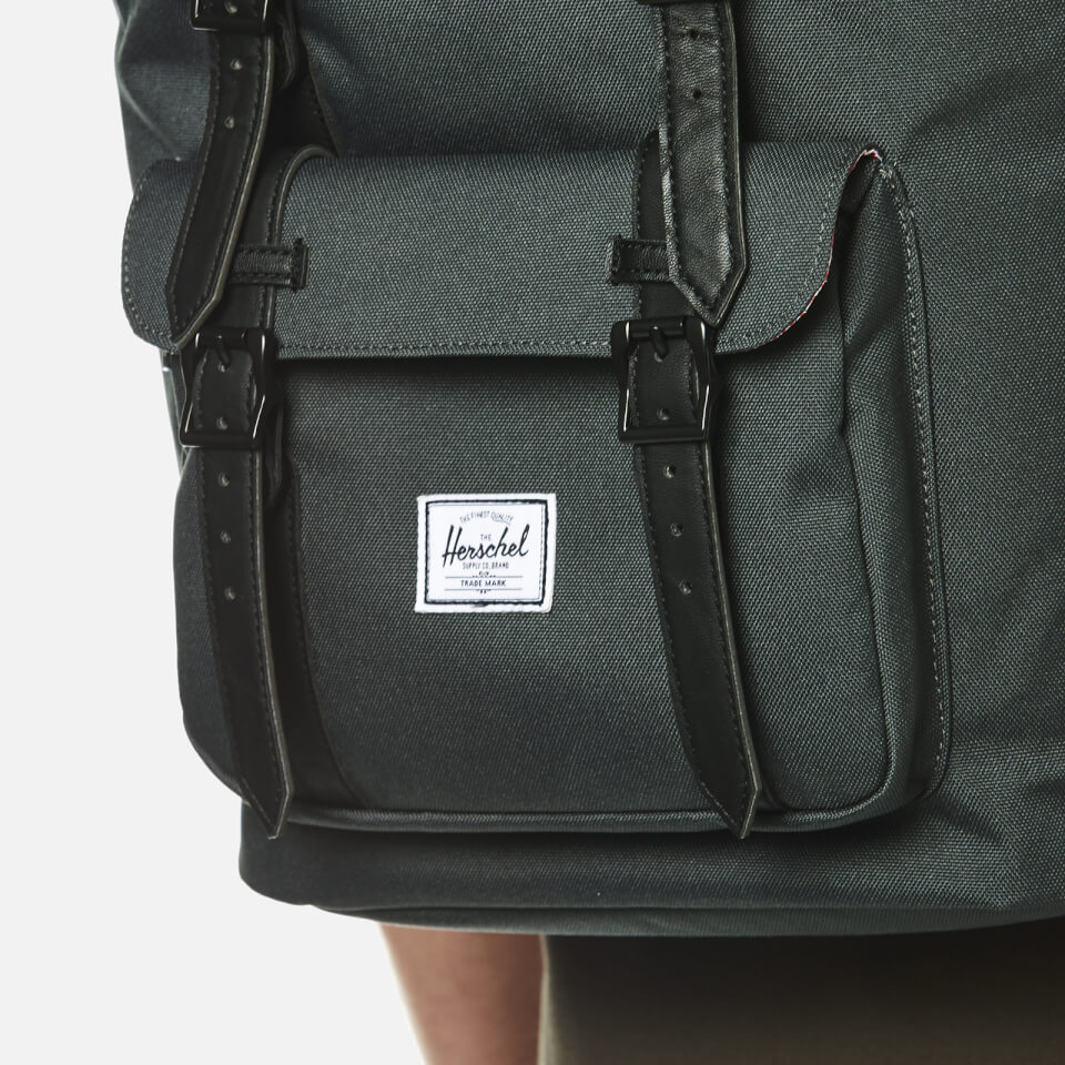 Herschel Supply Co. Little America Backpack - Dark Shadow/Black Synthetic Leather