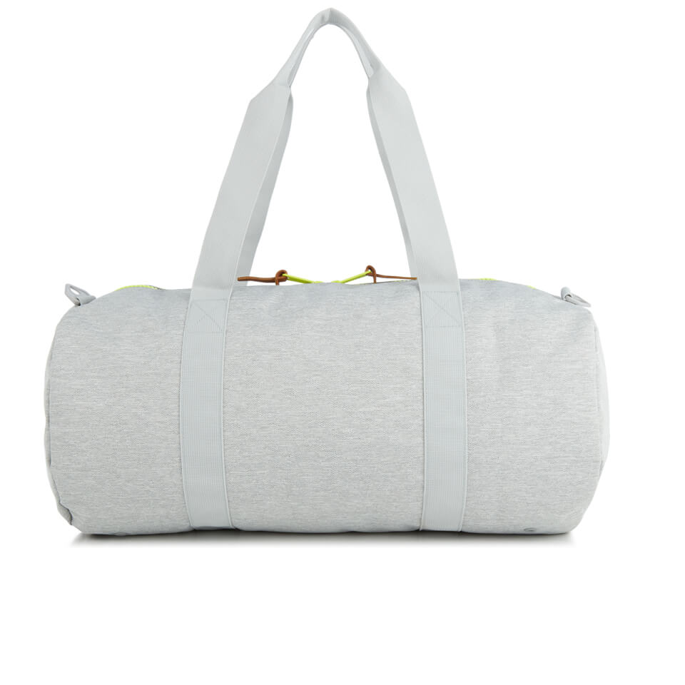 Herschel Supply Co. Sutton Mid-Volume Duffle Bag - Light Grey Crosshatch/Acid Lime Zip