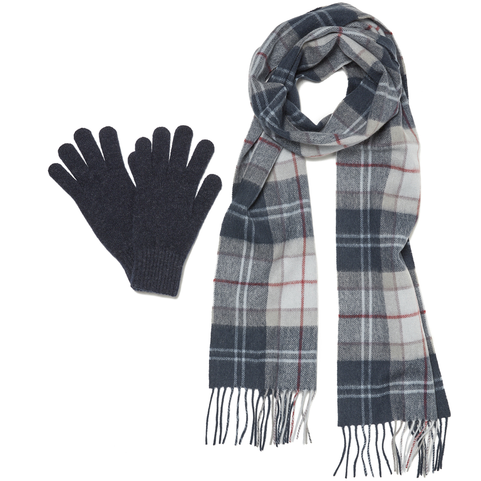 Barbour Women's Scarf and Gloves Set - A Navy