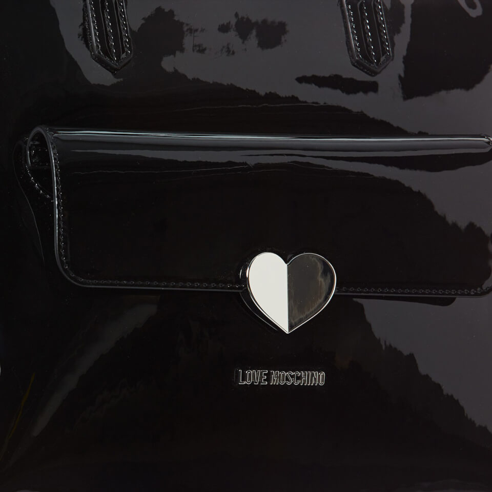 Love Moschino Women's Love Tote Heart Bag - Black