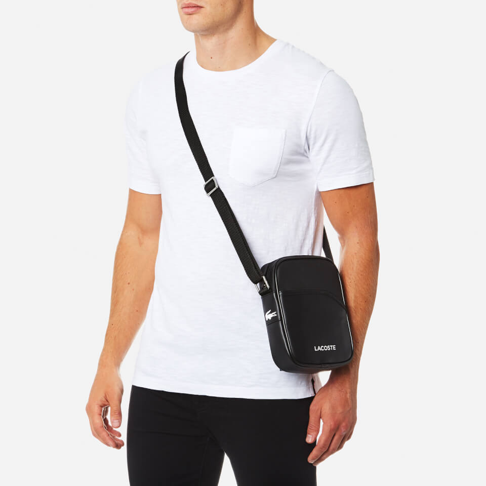 Lacoste Men's Vertical Camera Bag - Black