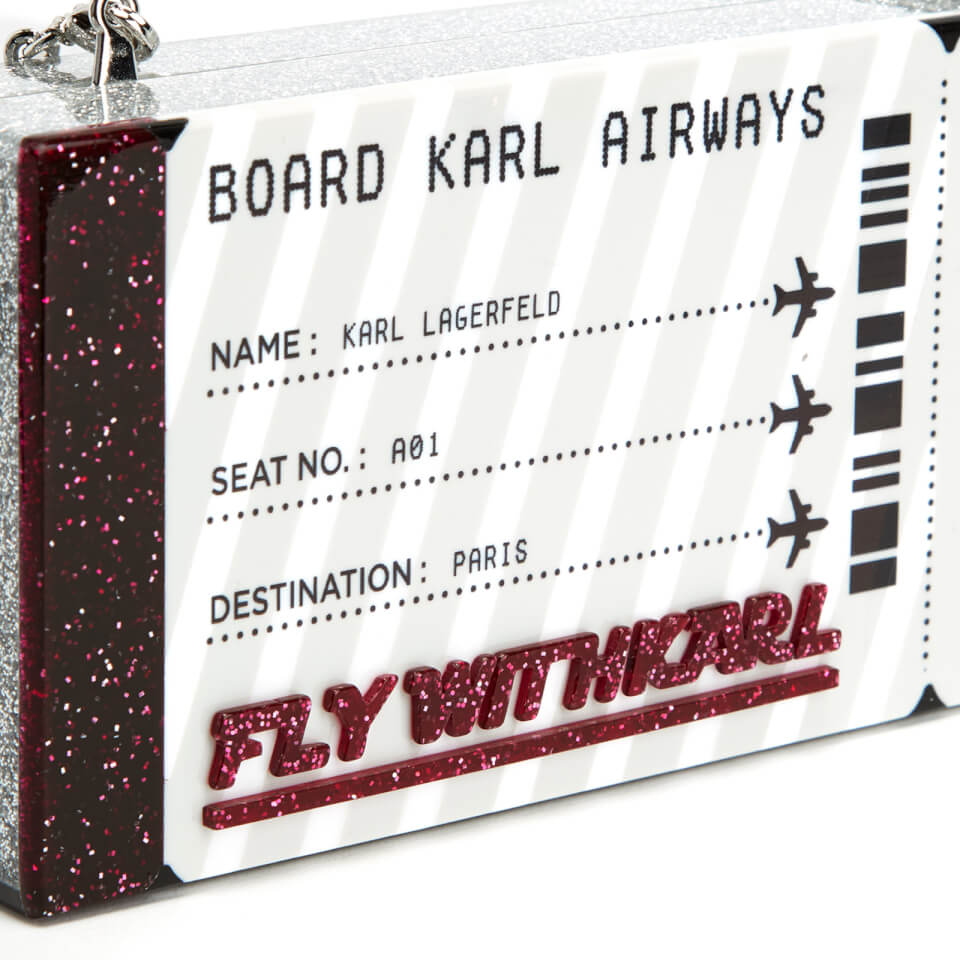 Karl Lagerfeld Women's K/Jet Boarding Pass Minaudiere - Black