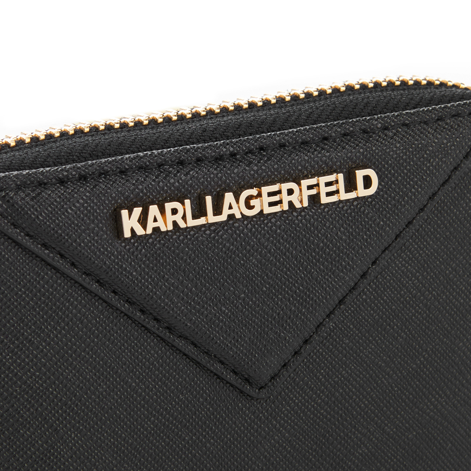 Karl Lagerfeld Women's K/Klassik Small Zip Wallet - Black