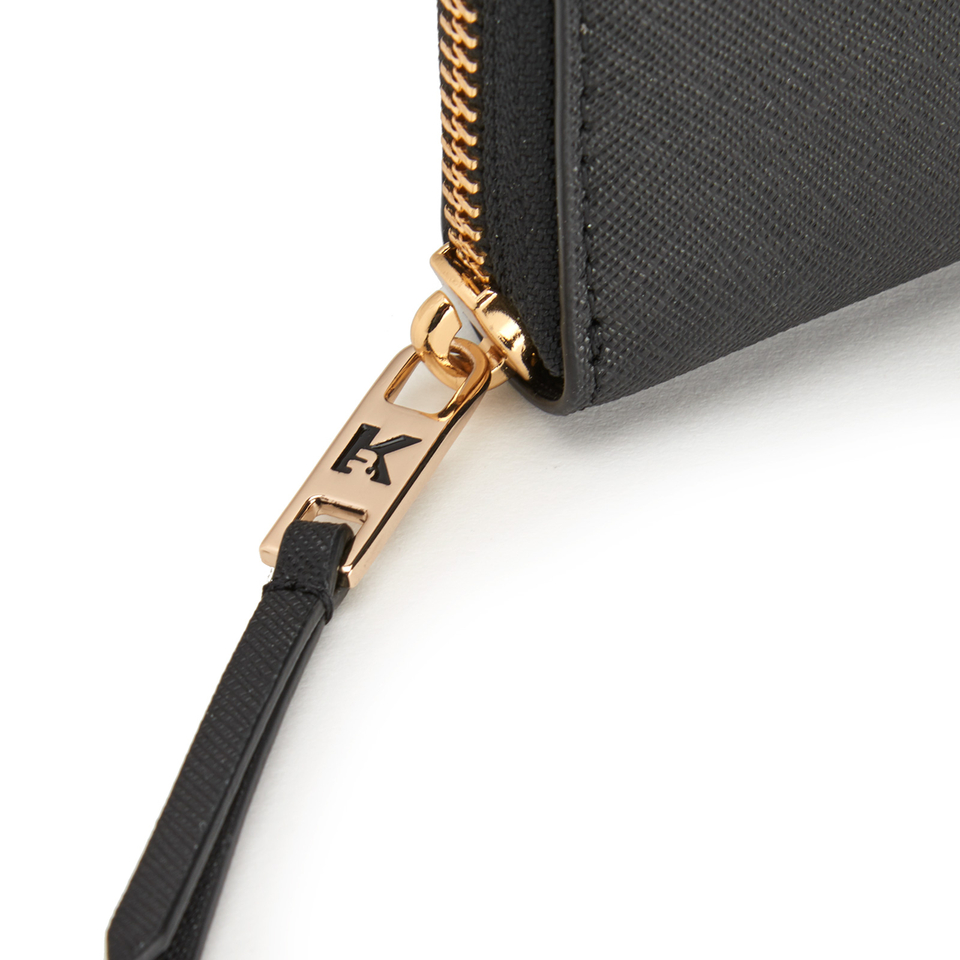 Karl Lagerfeld Women's K/Klassik Zip Around Wallet - Black