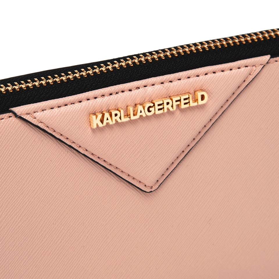 Karl Lagerfeld Women's K/Klassik Zip Around Wallet - Quartz
